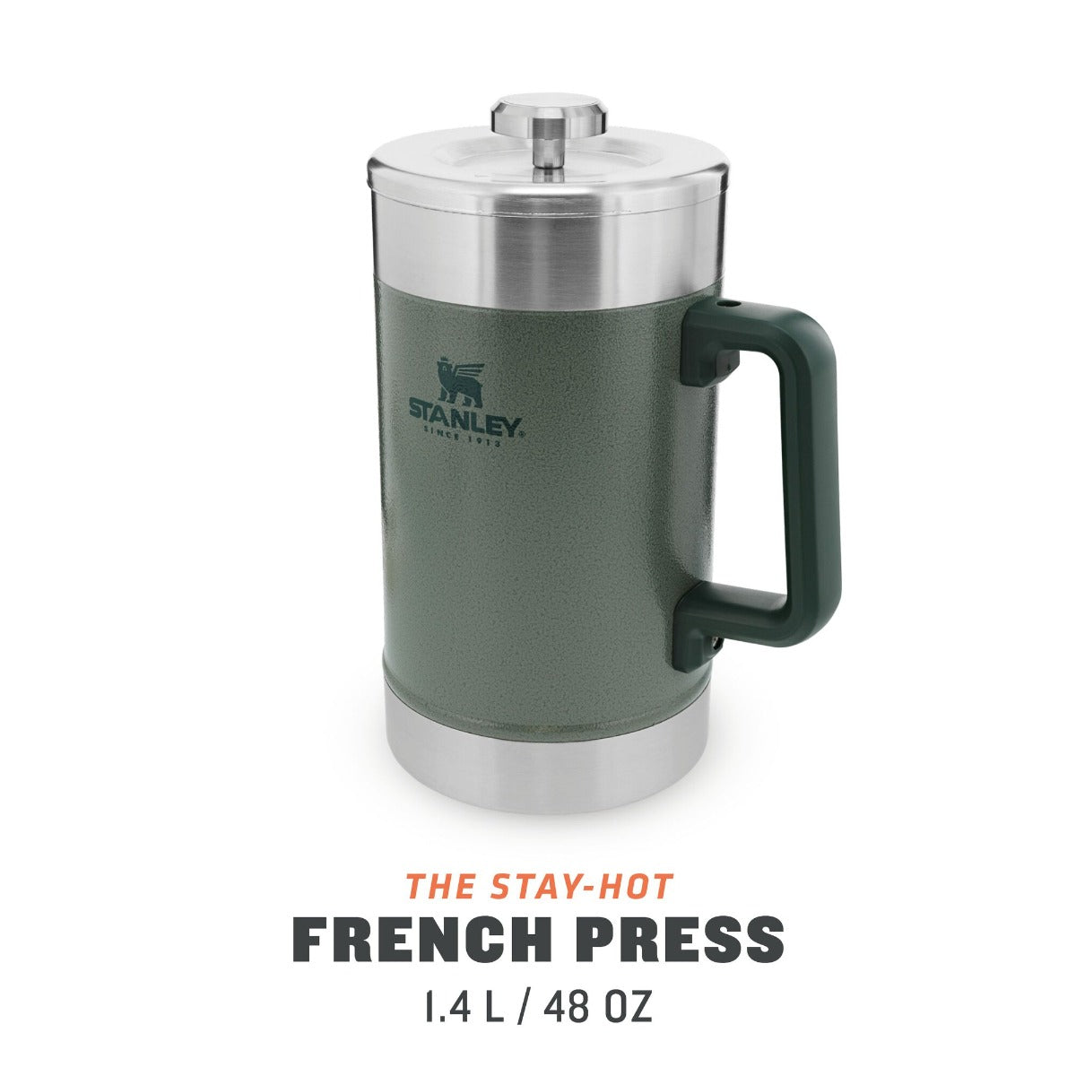 Stanley Stay-Hot French Press 1.4L Hammertone Green