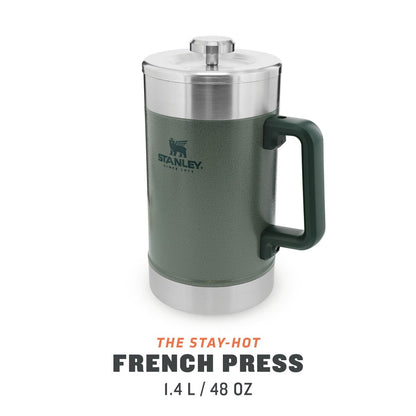 Stanley Stay-Hot French Press 1.4L Hammertone Green