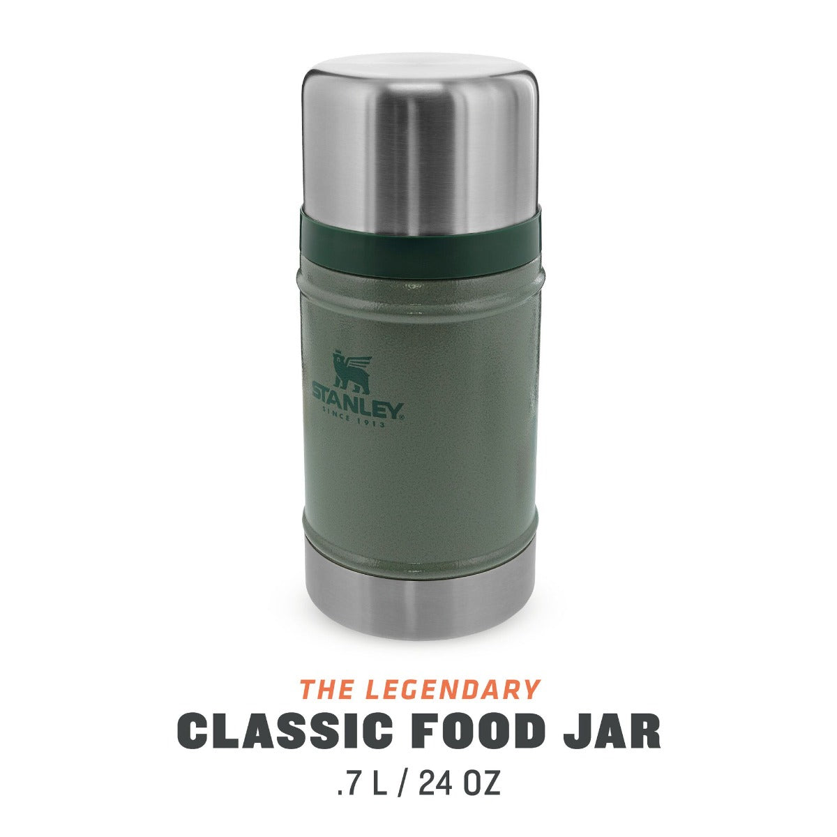 Stanley Legendary Classic Food Jar - 0.7L Hammertone Green