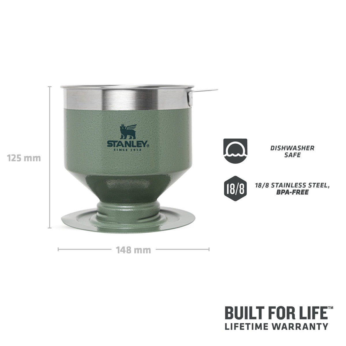 Stanley Perfect-Brew Pour Over tragt Hammertone Green