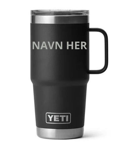 Placering af gravering på YETI Rambler 20 oz Travel Mug (illustration)