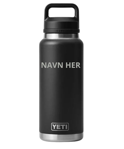 Placering af gravering på YETI Rambler 26 oz Bottle Chug Cap (illustration)