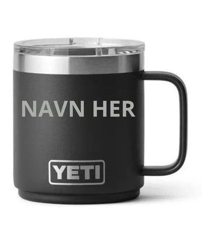 Placering af gravering på YETI Rambler Mug (illustration)