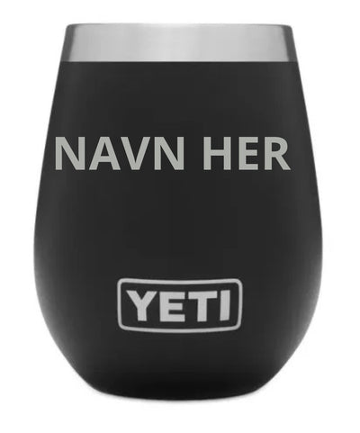 Placering af gravering på YETI Rambler 10 oz Wine Tumbler (illustration)