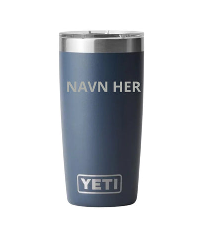 Placering af gravering på YETI Rambler Tumbler (illustration)