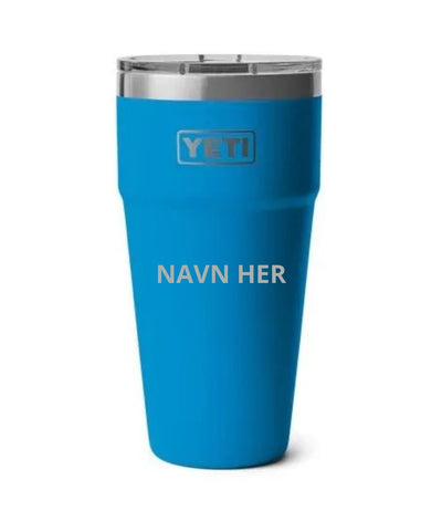 Placering af gravering på YETI Rambler 30 oz Stackable Cup (illustration)
