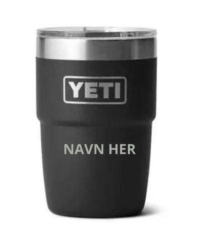 Placering af gravering på YETI Rambler 8 oz Stackable Cup (illustration)