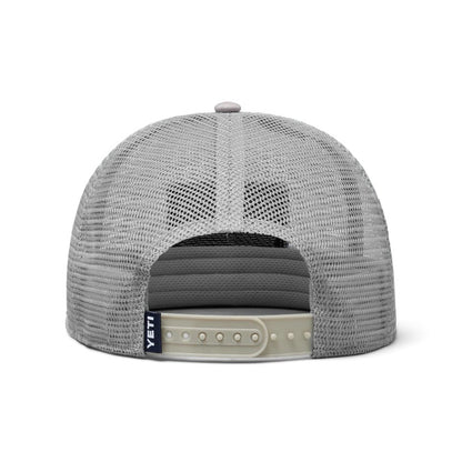 YETI Logo Flat Brim Hat - Grey