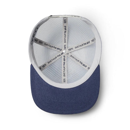 YETI Logo Flat Brim Hat - Grey