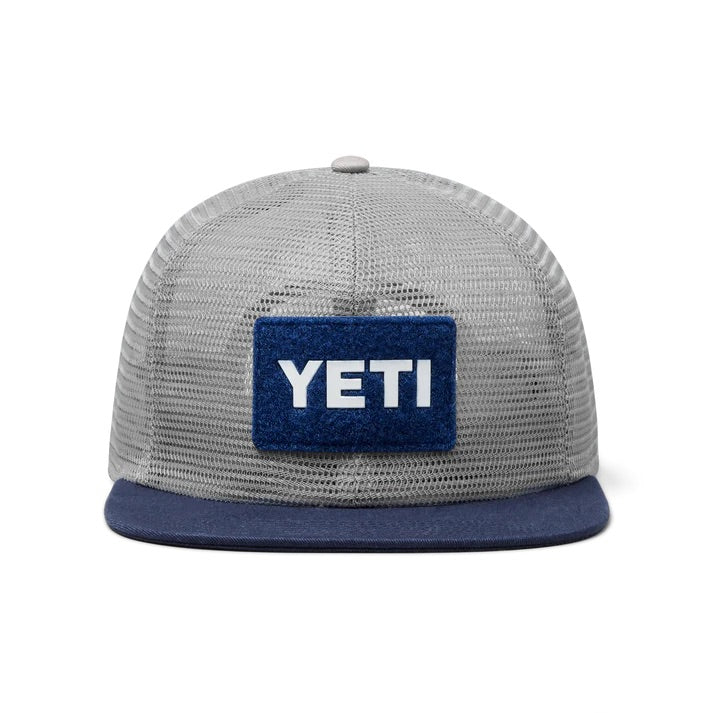 YETI Logo Flat Brim Hat - Grey