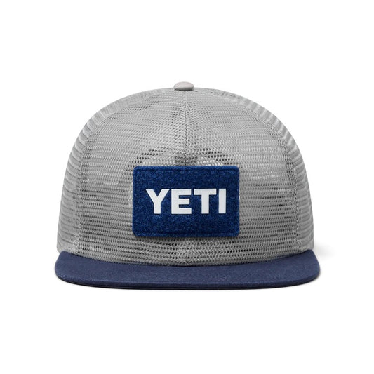 YETI Logo Flat Brim Hat - Grey